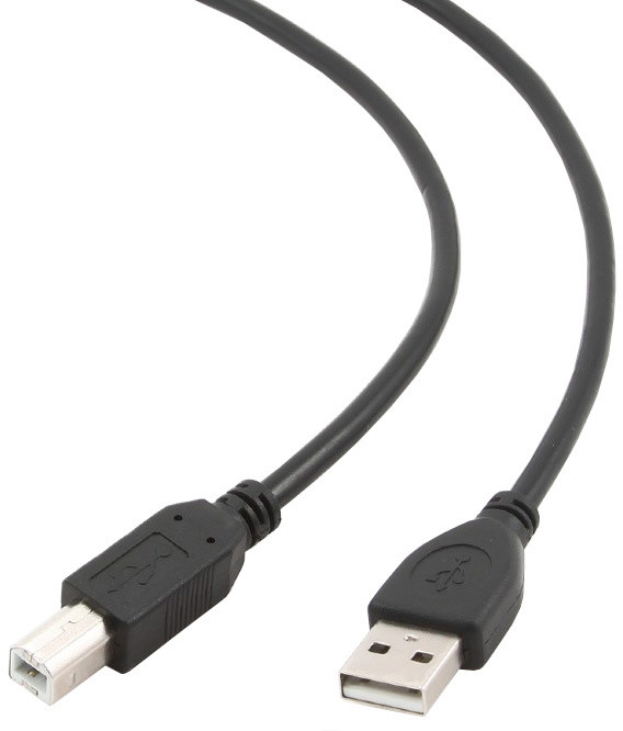 Gembird CABLEXPERT kabel USB A-B 3m 2.0 HQ zlacené kontakty, černá
