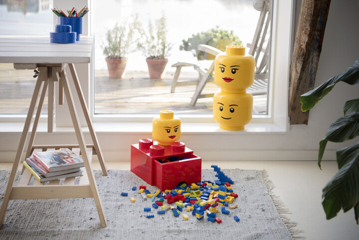 Úložný box LEGO Hlava - dívka (S)_95308830