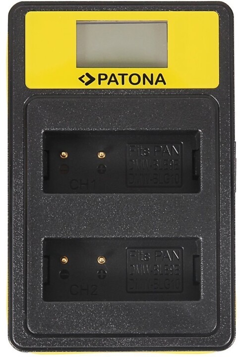 Patona nabíječka Dual Panasonic DMW-BLG10 s LCD, USB_954859716