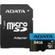 ADATA Micro SDXC Premier 64GB 85MB/s UHS-I A1 + SD adaptér Poukaz 200 Kč na nákup na Mall.cz