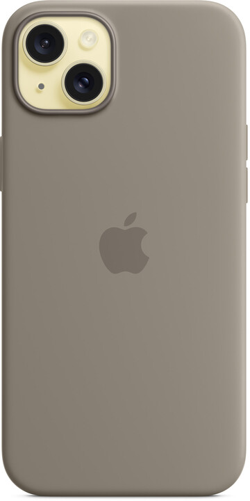 Apple Silikonový kryt s MagSafe pro iPhone 15 Plus, jílově šedá_1963740773