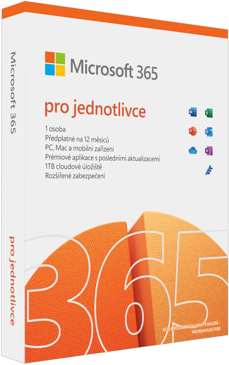 Microsoft 365 pro jednotlivce 1 rok