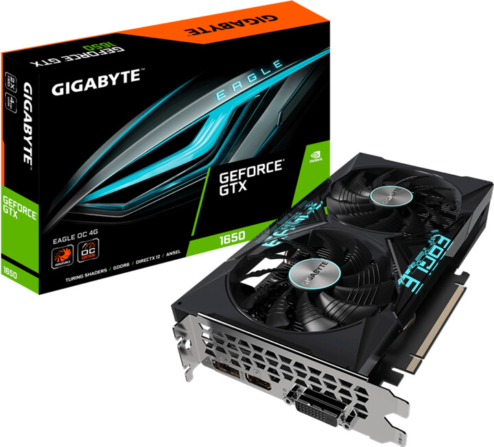 GIGABYTE GeForce GTX 1650 D6 EAGLE OC 4G, 4GB GDDR6_1703981531