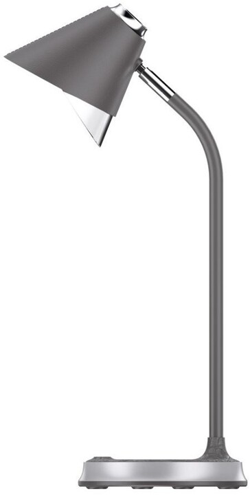 IMMAX LED stolní lampička FINCH, Qi nabíjení, stmívatelná, šedá / stříbrná_1522831615