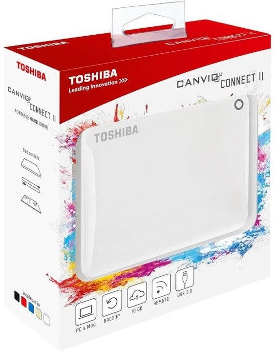 Toshiba Canvio Connect II - 500GB, bílá_1597921249