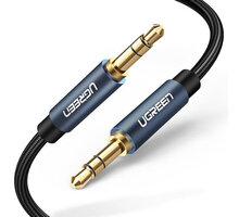 UGREEN kabel 3.5mm jack (M/M), opletený, 1m, modrá_1627912663