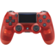 Sony PS4 DualShock 4 v2, průhledný červený
