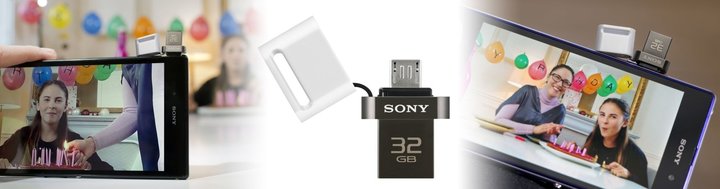 Sony Micro Vault OTG SA3 Duo - 32GB, bílá_1402960828