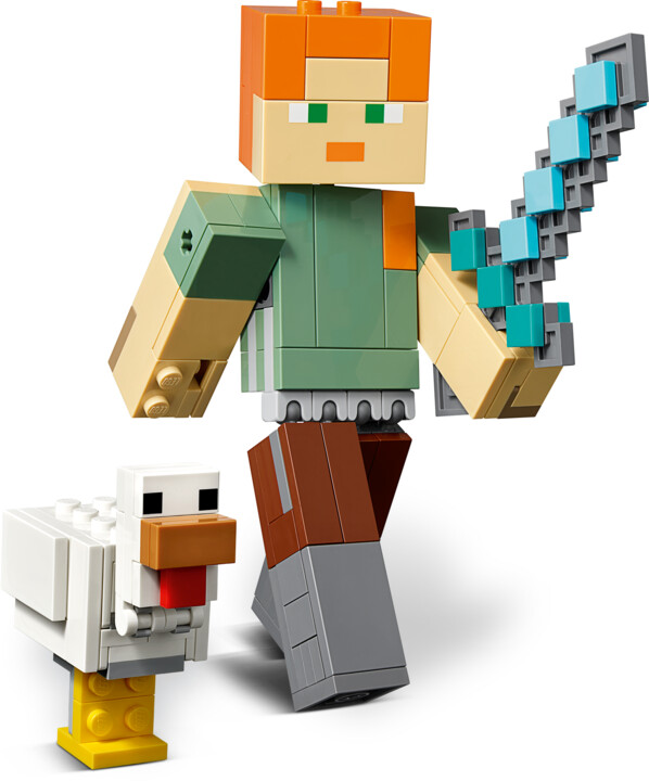 LEGO® Minecraft® 21149 Minecraft velká figurka: Alex s kuřetem_1437855539