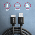 AXAGON kabel USB-A - micro USB 3.2 Gen 1 SPEED, 3A, 1m, černá_2071276342