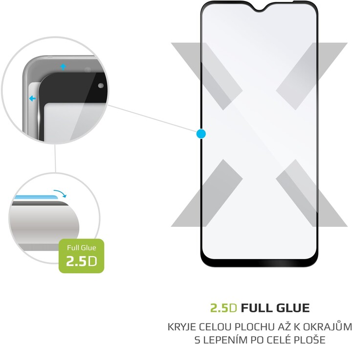 FIXED ochranné sklo Full-Cover pro Samsung Galaxy M23 5G, s lepením přes celý displej, černá_783790739