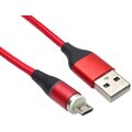 PremiumCord Magnetický micro USB a USB-C, nabíjecí a datový kabel, 1m, červená_204436701