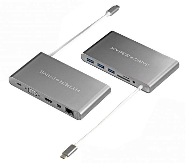 HyperDrive Ultimate USB-C Hub, šedá_1269767613