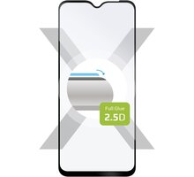 FIXED ochranné sklo Full-Cover pro Samsung Galaxy A23, s lepením přes celý displej, černá