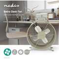 NEDIS stolní ventilátor, 25cm, 20W, 2 rychlosti, šedá_383876034