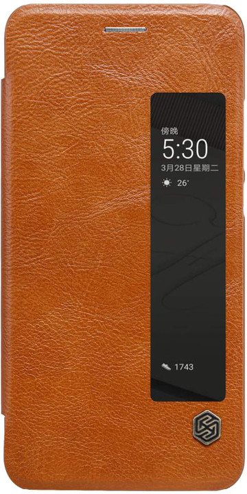 Nillkin Qin S-View Pouzdro Brown pro Huawei P10_285281602