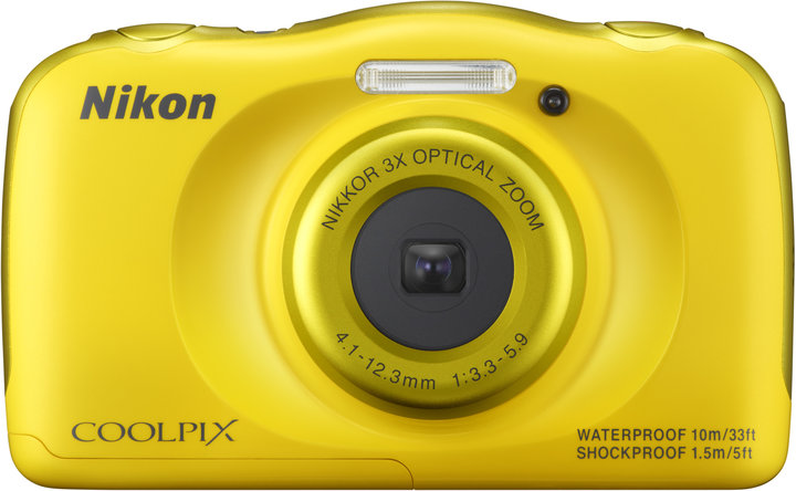 Nikon Coolpix S33, žlutá + Backpack kit_1888624722