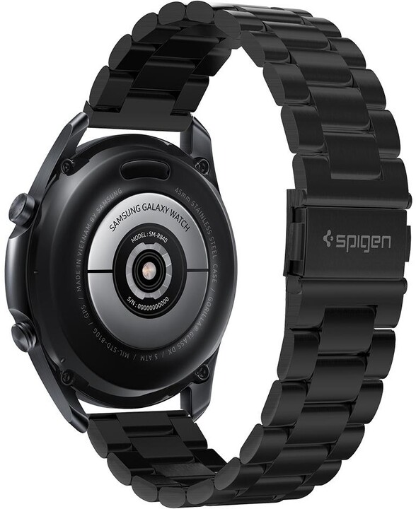 Spigen řemínek Modern Fit pro Galaxy Watch, nerezový, 46mm, černá_1302722858