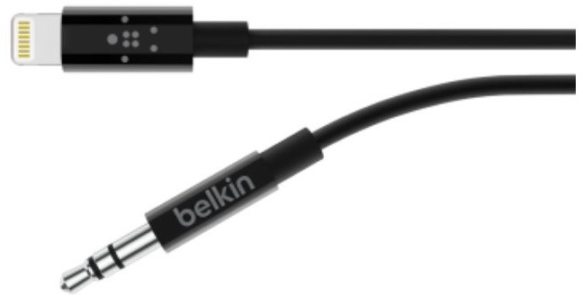 Belkin kabel Lightning - 3,5 mm jack, 0,9 m - černý_1131224017