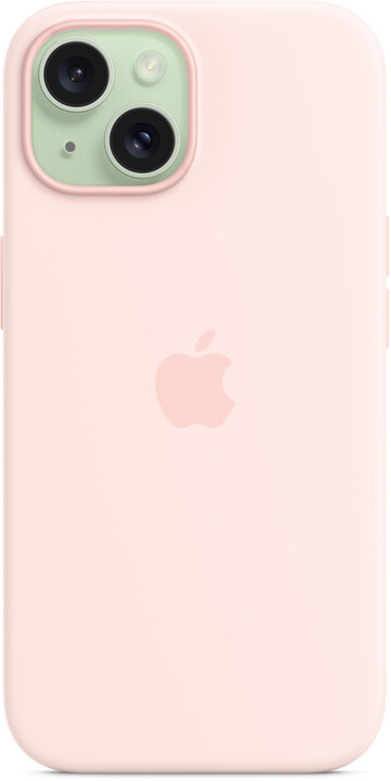 Apple Silikonový kryt s MagSafe pro iPhone 15, světle růžová_1568864787