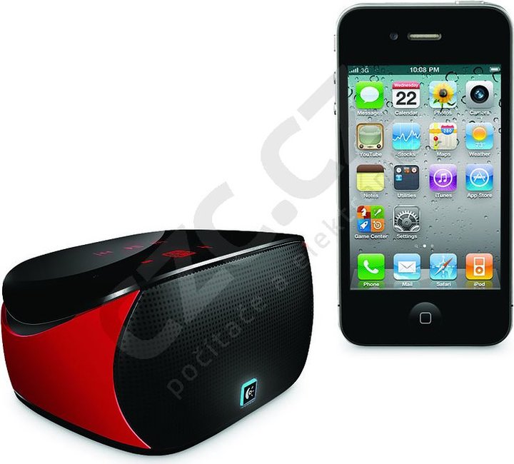 Logitech Mini Boombox červené pro iPad/iPod/iPhone