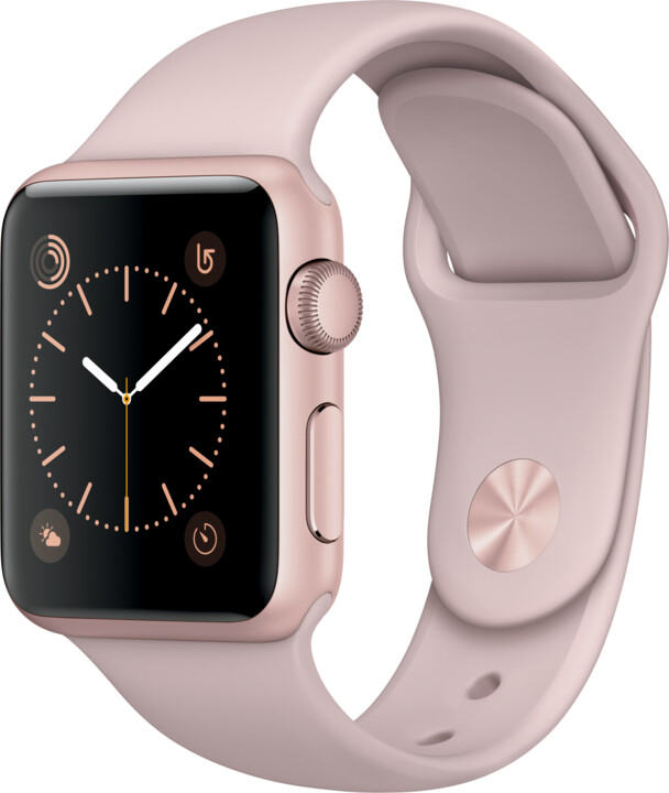 Apple Watch 38mm Rose Gold Aluminium Case with Pink Sand Sport Band_1607455958