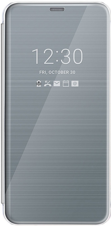 LG Quick Cover Clear CFV-300 pro LG G6, stříbrná_7124333