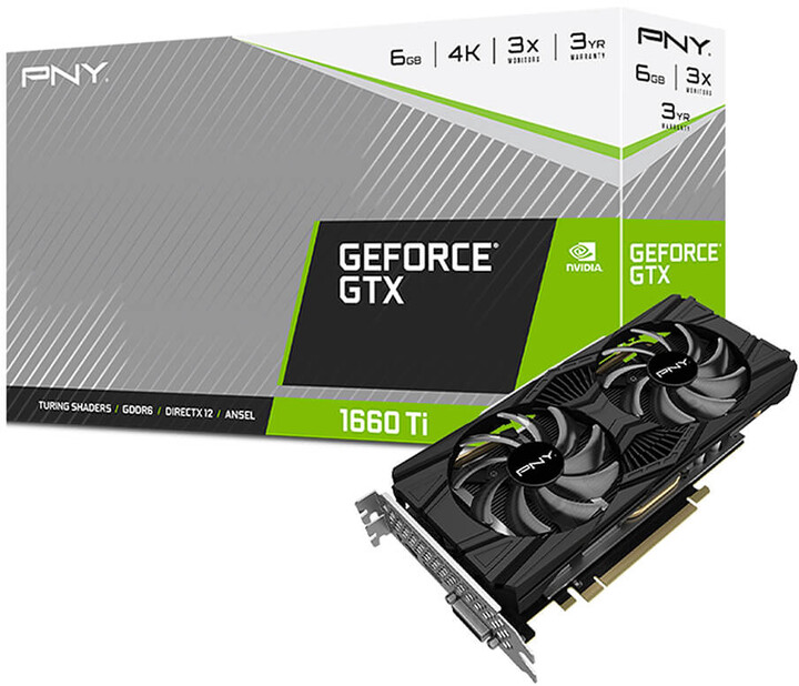 PNY GeForce GTX1660Ti 6GB Dual Fan, 6GB GDDR6_1392354089