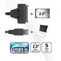 Akasa redukce USB 3.0 - 2,5&quot; SATA HDD/SSD, 40cm_245235499