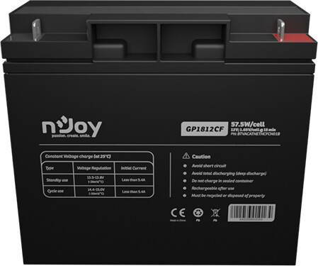 nJoy GP1812CF, 12V/18Ah, VRLA AGM, T3- Baterie pro UPS_822782808