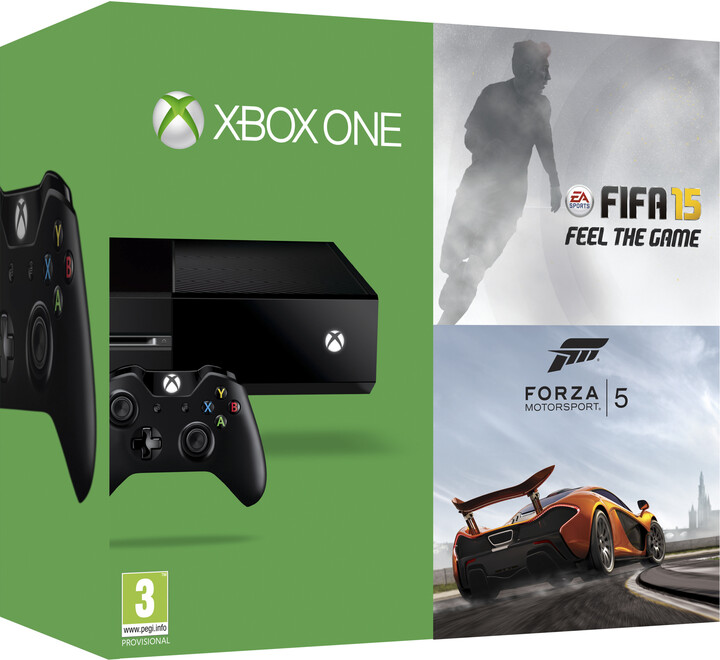 XBOX ONE 500GB + Forza Motorsport 5 + FIFA 15_1624136068