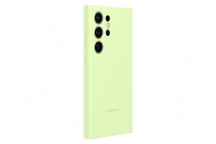 Samsung silikonový zadní kryt pro Galaxy S24 Ultra, světle zelená_1095873646