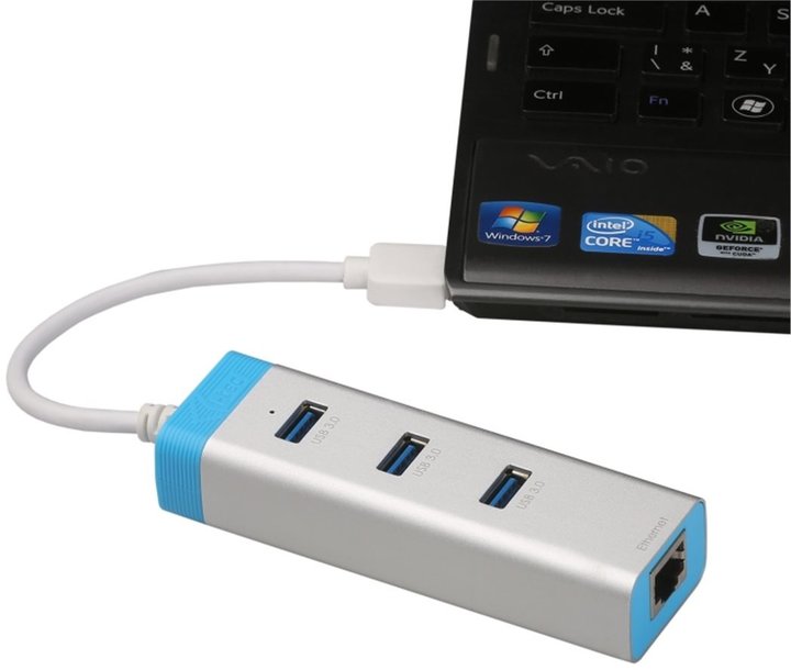 i-tec USB 3.0 Gigabit Ethernet Adapter + HUB_108407503