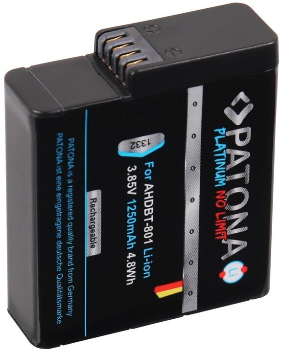 Patona baterie pro digitální kameru GoPro Hero 5/6/7/8 1250mAh Li-Ion Platinum