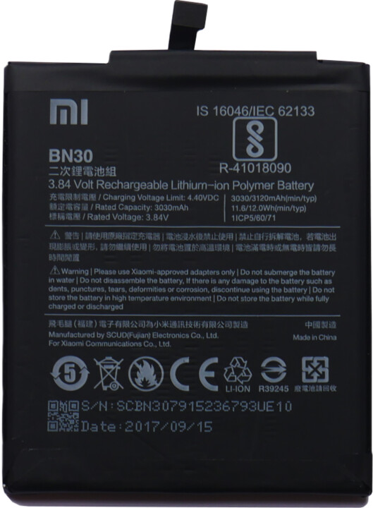 Xiaomi BN30 baterie 3120mAh pro Xiaomi Redmi 4A (Bulk)_595624372
