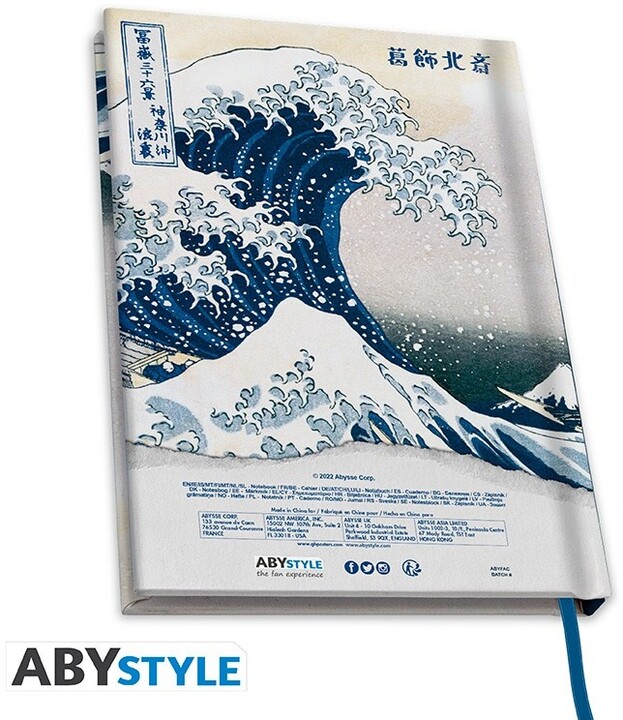 Zápisník Hokusai - Great Wave, linkovaný, A5_260433879