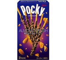 GLICO POCKY Tsubu Tsubu Almond Crush, čokoládová poleva, 2x27.5g_1493634029