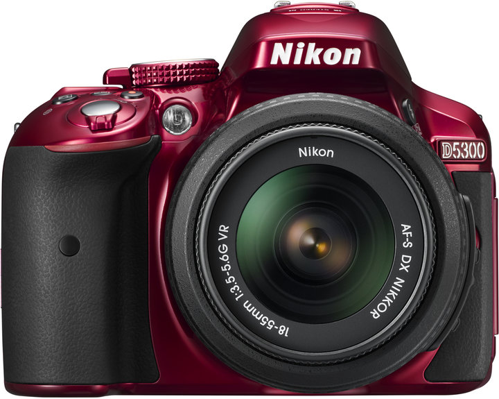 Nikon D5300 + 18-55 VR AF-P, červená_736386995