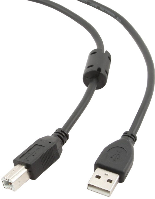 Gembird CABLEXPERT kabel USB A-B 1,8m 2.0 HQ s ferritovým jádrem_912653171