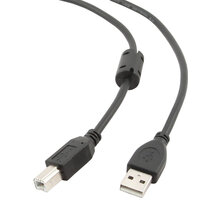 Gembird CABLEXPERT kabel USB A-B 1,8m 2.0 HQ s ferritovým jádrem CCF-USB2-AMBM-6
