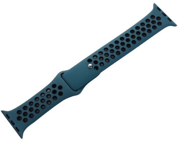 COTEetCI sportovní řemínek pro Apple Watch, 38/40/41 mm, děrovaný, černá/modrá_804844560