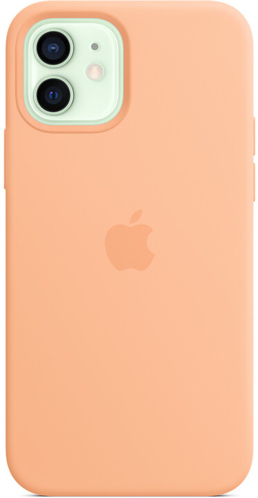 Apple silikonový kryt s MagSafe pro iPhone 12/12 Pro, světle oranžová_1094208707