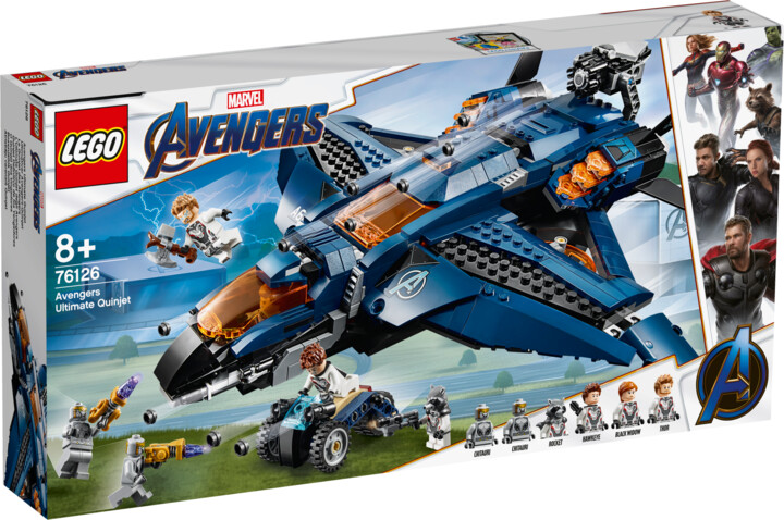 LEGO® Marvel Super Heroes 76126 Parádní tryskáč Avengerů Quinjet_790254583