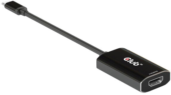 Club3D adaptér aktivní USB-C Gen2 na HDMI 4K120Hz HDR10 s DSC 1.2 (M/F), černá_98311653