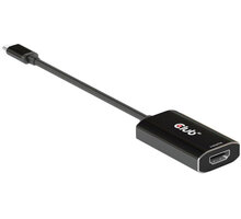 Club3D adaptér aktivní USB-C Gen2 na HDMI 4K120Hz HDR10 s DSC 1.2 (M/F), černá O2 TV HBO a Sport Pack na dva měsíce
