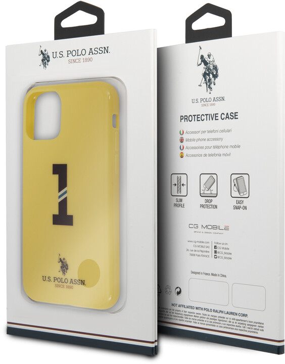 U.S. Polo ochranný kryt No1 Bicolor pro iPhone 11 Pro, žlutá_224267949