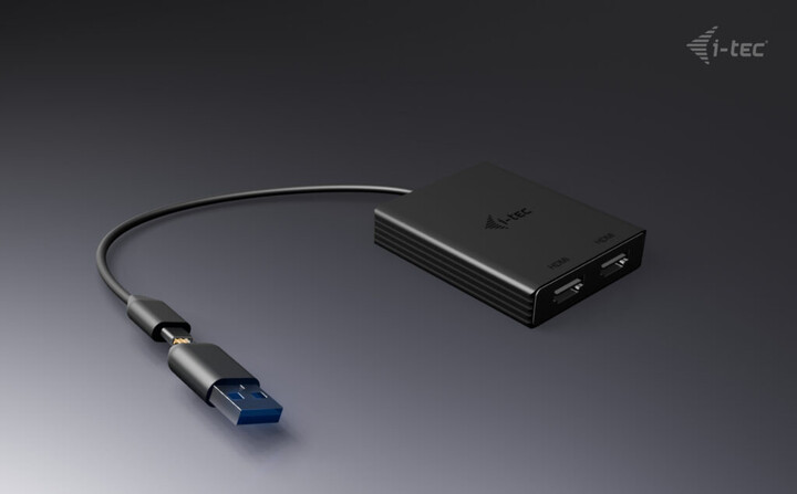 i-tec adaptér USB-A/USB-C - 2x HDMI 4K@60Hz_240407481