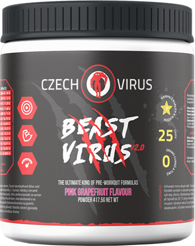 Doplněk stravy Beast Virus V2 - Růžový grep, 395g_200443212