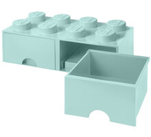 Úložný box LEGO, 2 šuplíky, velký (8), aqua_1371994186