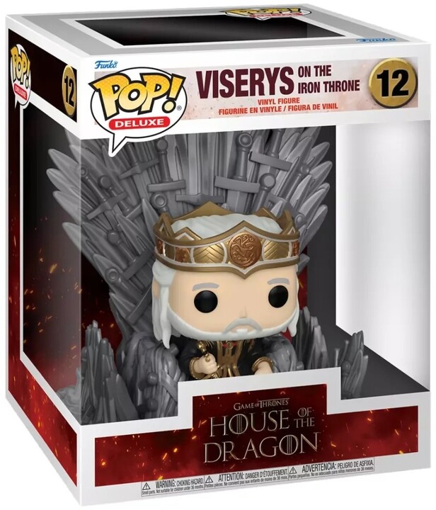 Figurka Funko POP! Game of Thrones: House of the Dragon - Viserys on the Iron Throne (Deluxe 12)_212126831